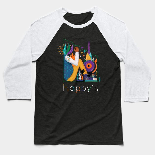 Happy's Baseball T-Shirt by Flostitanarum